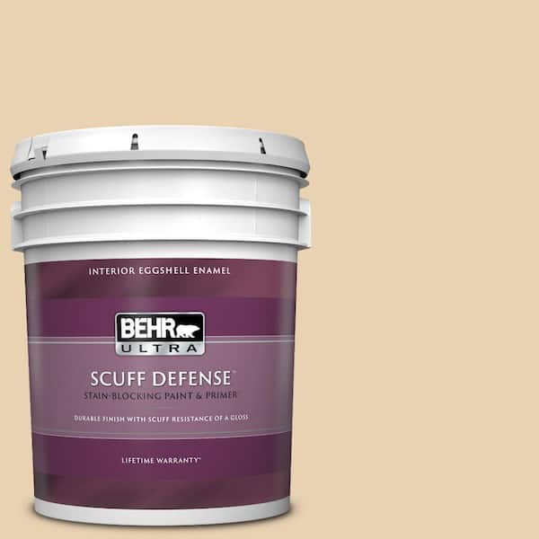 BEHR ULTRA 5 gal. #S300-2 Powdered Gold Extra Durable Eggshell Enamel Interior Paint & Primer