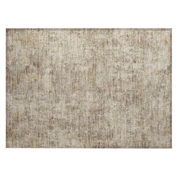 Chantille Machine Washable Indoor/Outdoor Abstract ACN2061 Taupe 1 ft. 8 in. x 2 ft. 6 in. Accent Rug