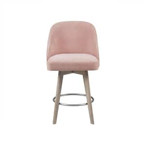 Walsh 25.75 in. Pink Wood Counter Stool