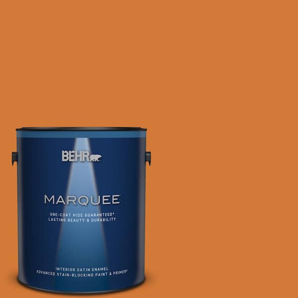 BEHR MARQUEE 1 gal. #T17-19 Fired Up Satin Enamel Interior Paint & Primer