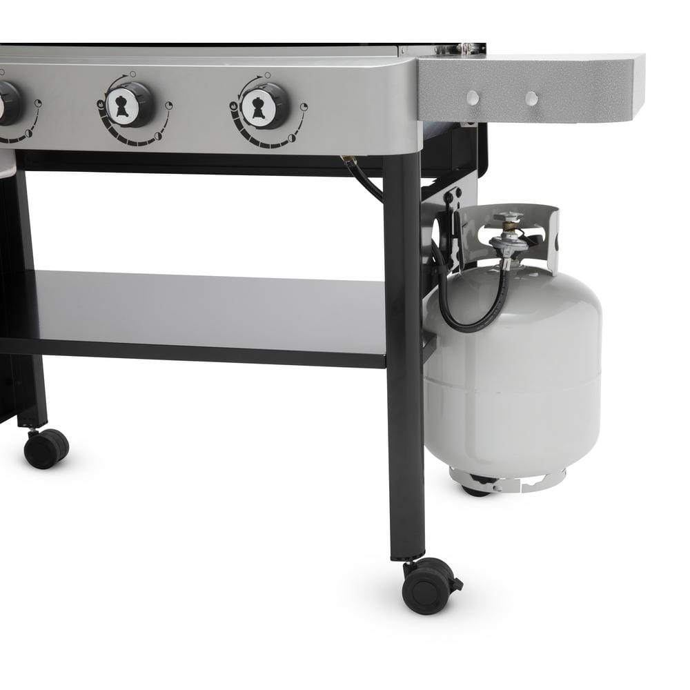 Weber 36-Inch Black Propane Gas Griddle with Side Tables