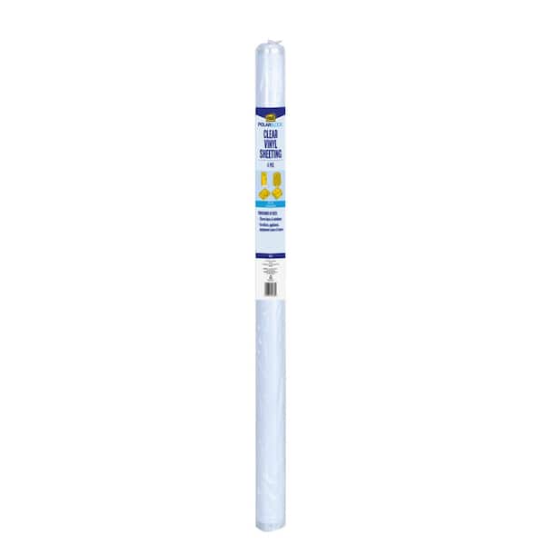 36 in. x 25 ft. 4 Mil Clear Vinyl Sheeting Weatherstrip Adhesive