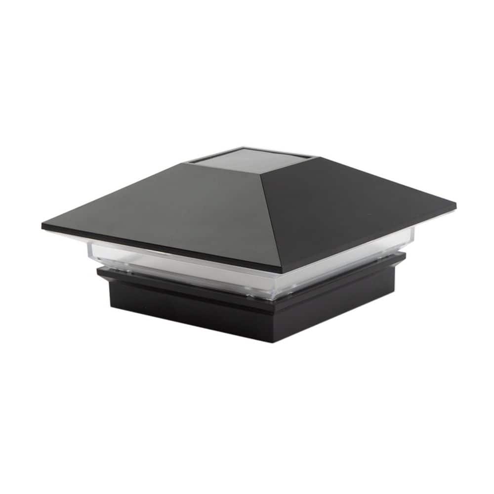 4 in. x 4 in. Black Plastic Solar Post Cap (6-Pack) price history on PriceWatchPro