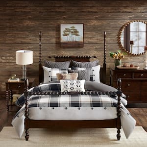 Urban Cabin Brown Cotton Queen Jacquard Comforter Set