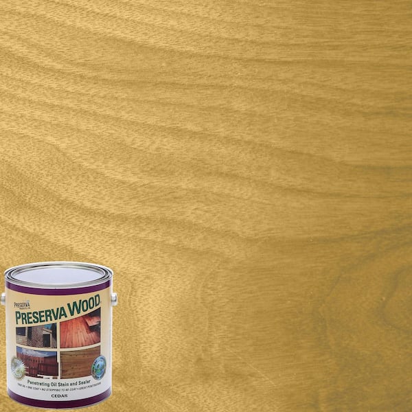 Preserva Wood 1 qt. Oil-Based Cedar Penetrating Exterior Stain and Sealer