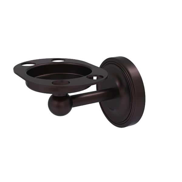 Allied Brass Regal Collection Wall Mounted Tumbler Holder/Toothbrush Holder in Antique Bronze
