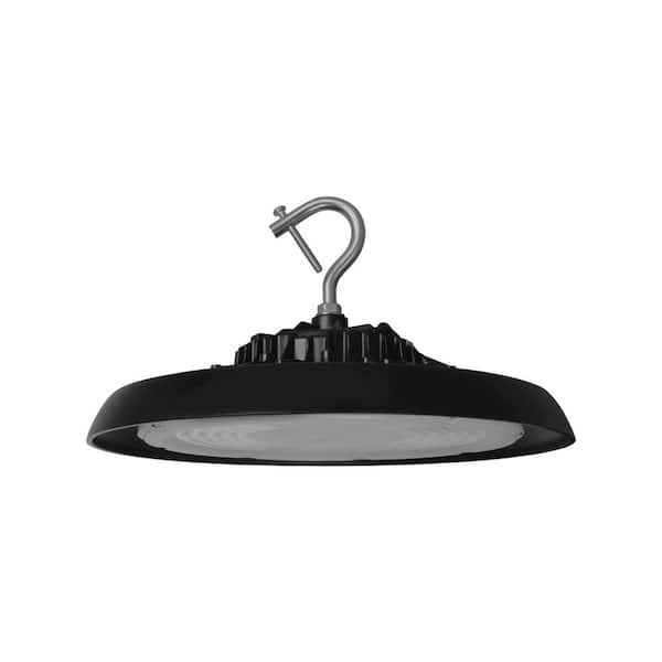 NICOR HBC4 12.4 in. 800-Watt Equivalent Integrated LED Black High Bay Light 5000K