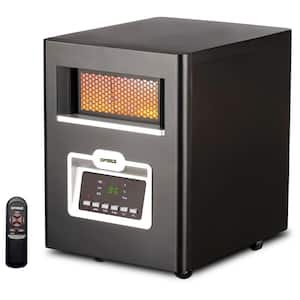 1320-Watt Electric Compact Infrared Quartz Space Heater with Remote and LED Display