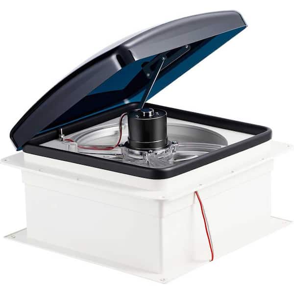 12V RV Roof Fan Vent 14 in. 10 Speed Reversible Manual Lift with Quiet Operation and Easy Installation