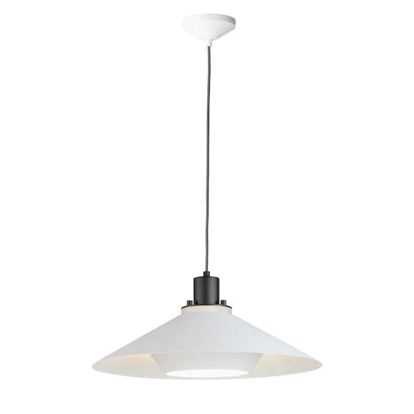 Maxim Lighting Oslo 19" 1 Light Large Black Pendant Light