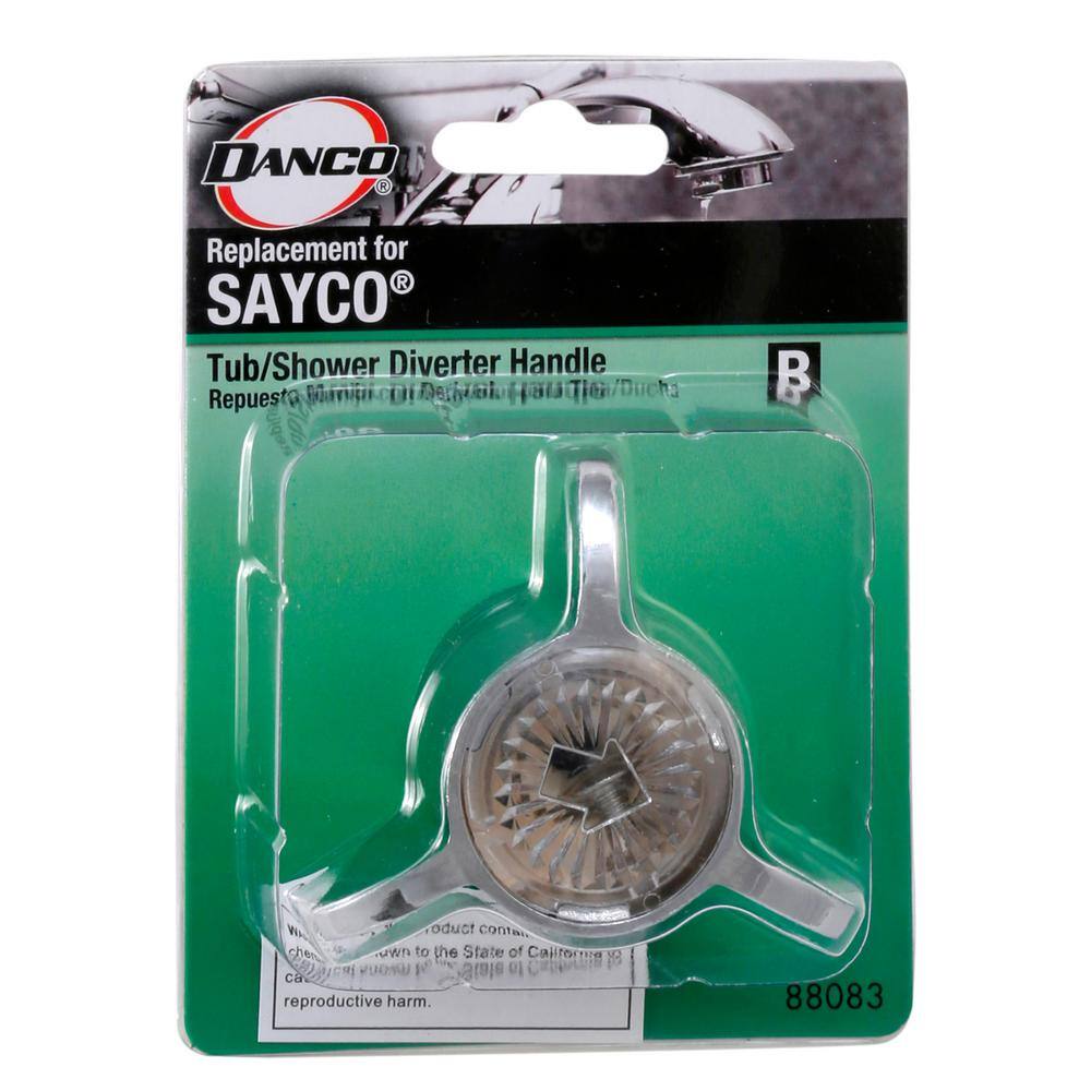 Chrome Tub and Shower Diverter Handle for Sayco Faucets