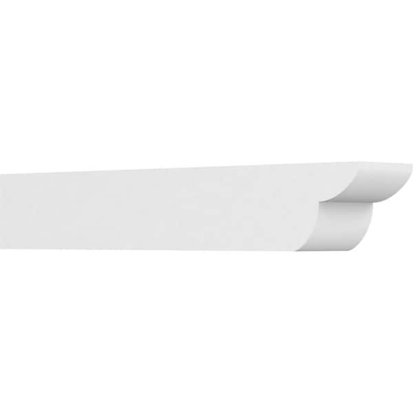Ekena Millwork 6 in. x 6 in. x 36 in. Standard Crestline Architectural Grade PVC Rafter Tail Brace