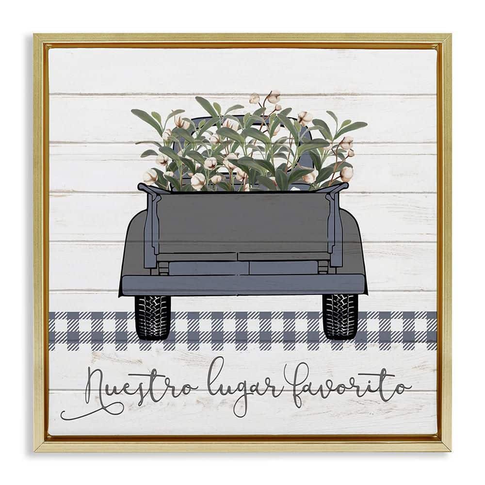Together is Our Favorite by Kim Allen Gold Floater Frame Typography Graphic Art Print 25 in. x 25 in. price history on PriceWatchPro