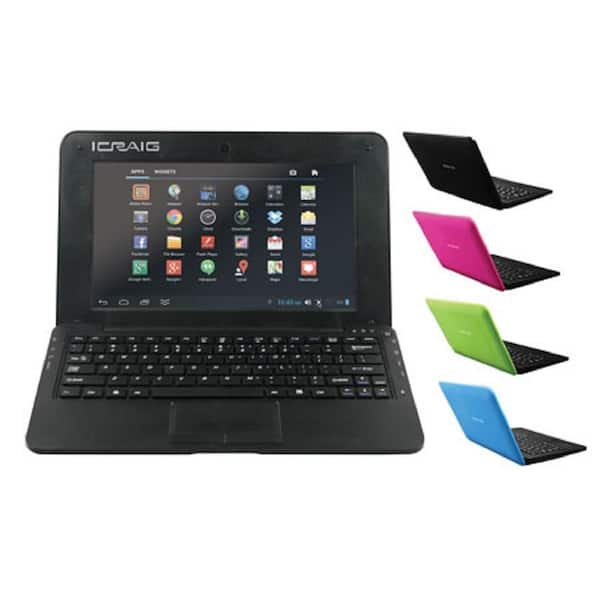 CRAIG Dual Core 10.1 in. High Definition Screen Android Powered Slim Book - Black