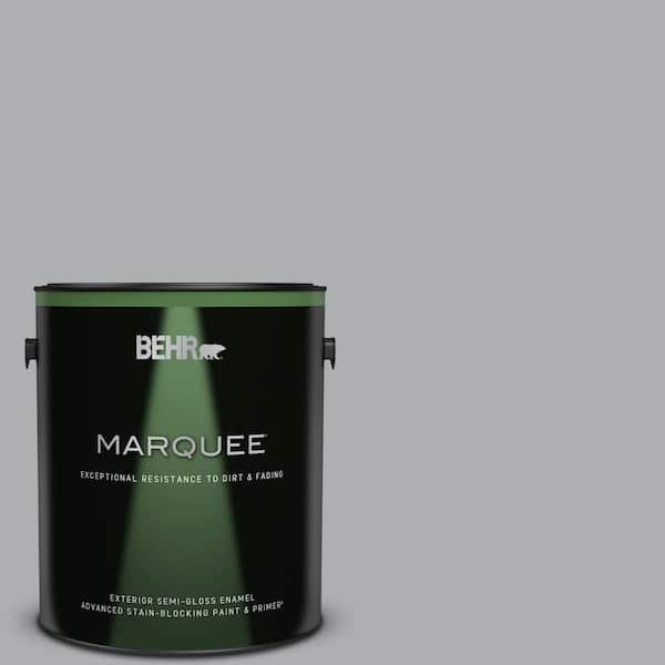 BEHR MARQUEE 1 gal. #N500-3 Tin Foil Semi-Gloss Enamel Exterior Paint & Primer