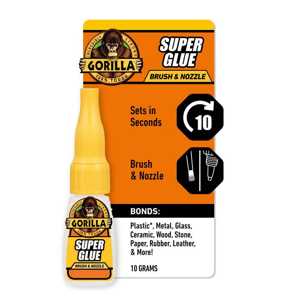 Gorilla 10g Super Glue Brush and Nozzle 102388 - The Home Depot