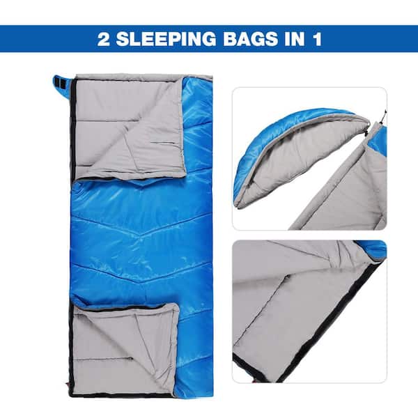 Camping Sleeping Bag Ultralight 4 Season Warm Backpacking Hooded Sleeping  Bags - Walmart.com