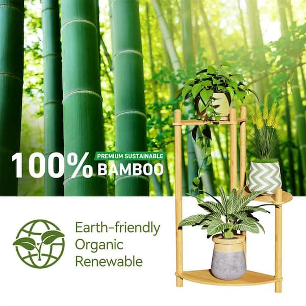 Indoor Outdoor Planter Green Plant Flower Pot With Wooden Legs Stand Floor  Standing White Plant Pots For Bedroom Balcony Decor - Flower Pots & Planters  - AliExpress