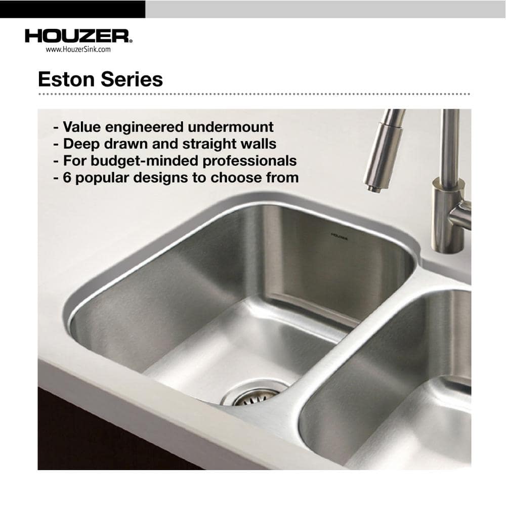 Eston 19" Stainless Steel Undermount Single Bowl Kitchen Sink