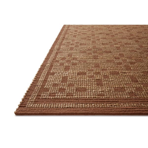 Chris Love Julia Judy Natural / Spice 9 ft. 3 in. x 13 ft. Contemporary Area Rug
