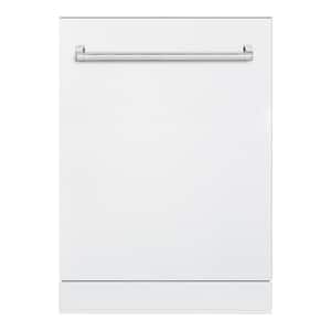 Bold 24 in. Dishwasher with Stainless Steel Metal Spray Arms in color White with Bold Chrome handle