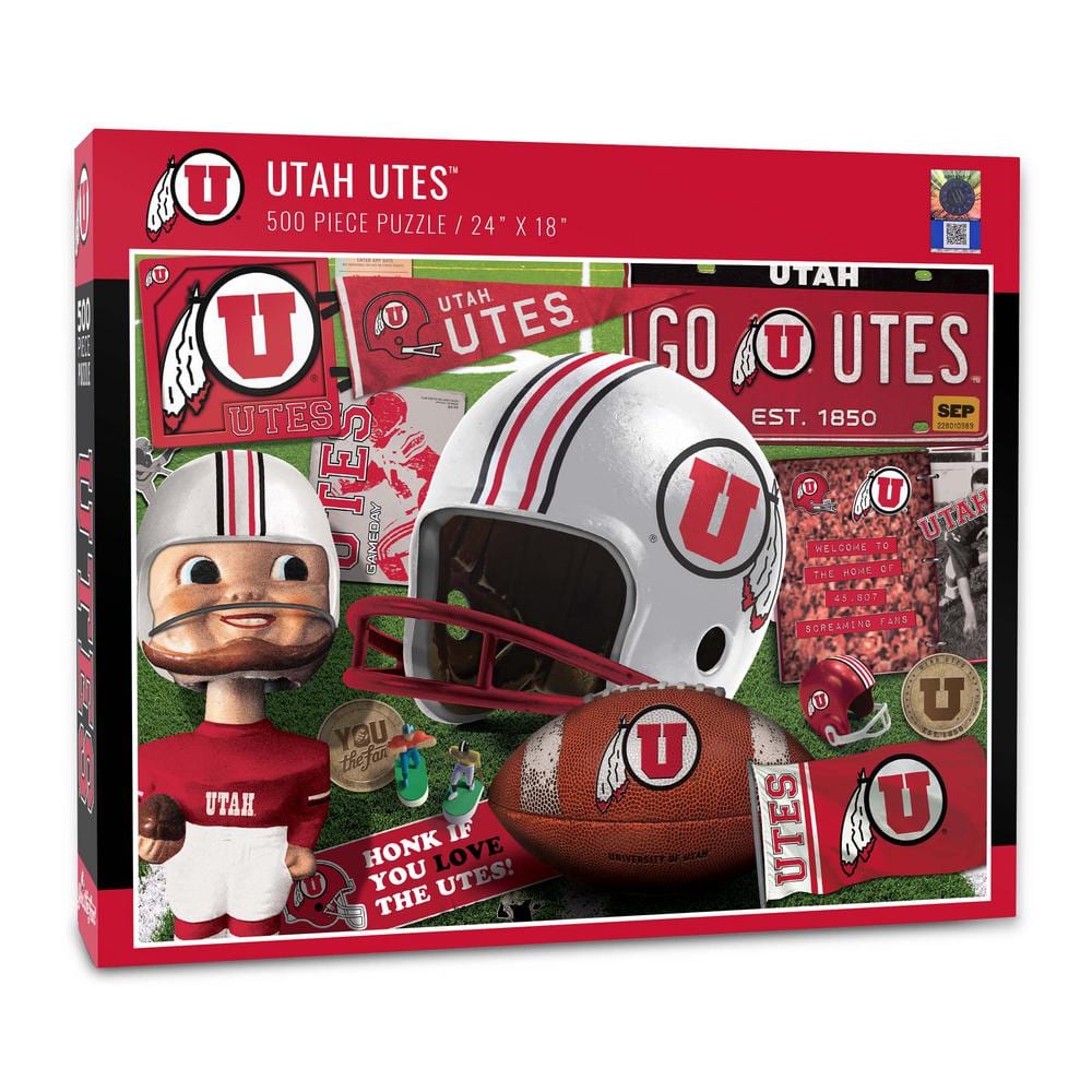 YouTheFan NCAA Utah Utes Retro Series Puzzle (500-Pieces) 0950547 - The ...