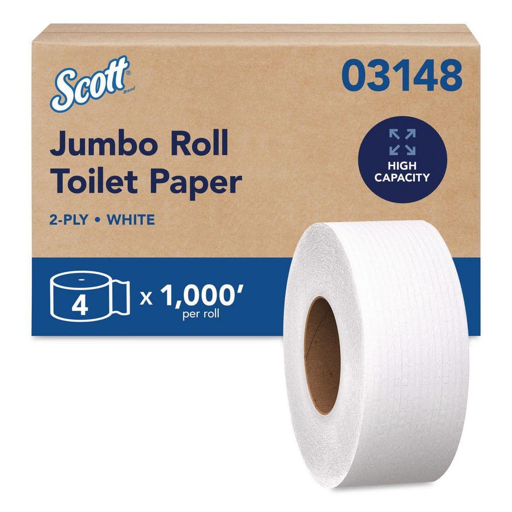 Kimberly-Clark PROFESSIONAL Scott Jrt Jr. Jumbo Roll Bath Tissue (Case of 4)