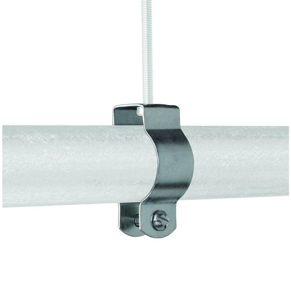 ISPINNER 25pcs M25 Stainless Steel Rigid Pipe Strap For 1 Inch Hose OD, 2 Holes Cable U Bracket Clamp Hanger Tube Strap Tension Clips