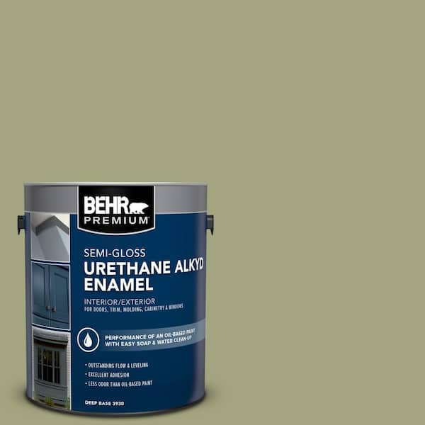 BEHR PREMIUM 1 gal. #410F-4 Mother Nature Urethane Alkyd Semi-Gloss Enamel Interior/Exterior Paint