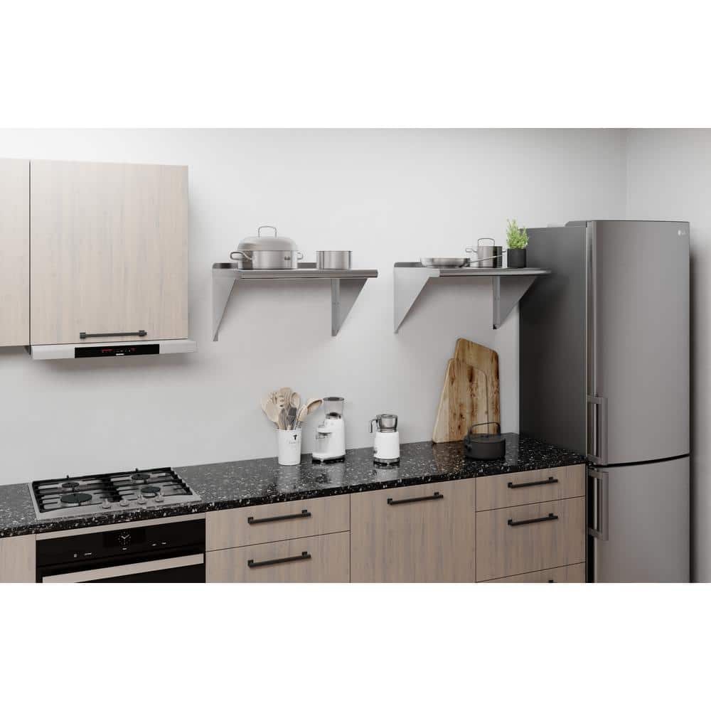 24" x 18" Stainless Steel Wall Shelf with Brackets