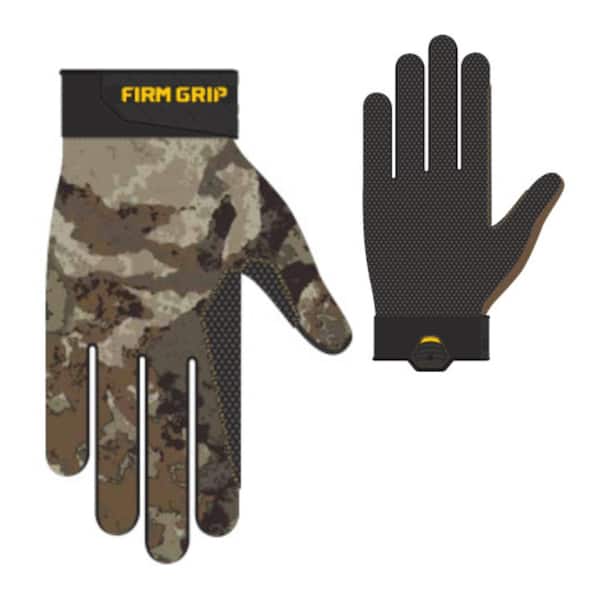 FIRM GRIP Large Xtreme Fit Camo Work Gloves (2-Pair) 35202-48
