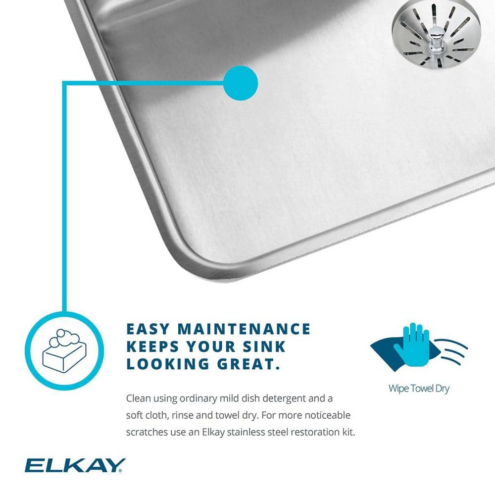 Lustrous Satin Stainless Steel Double Basin Undermount Kitchen Sink