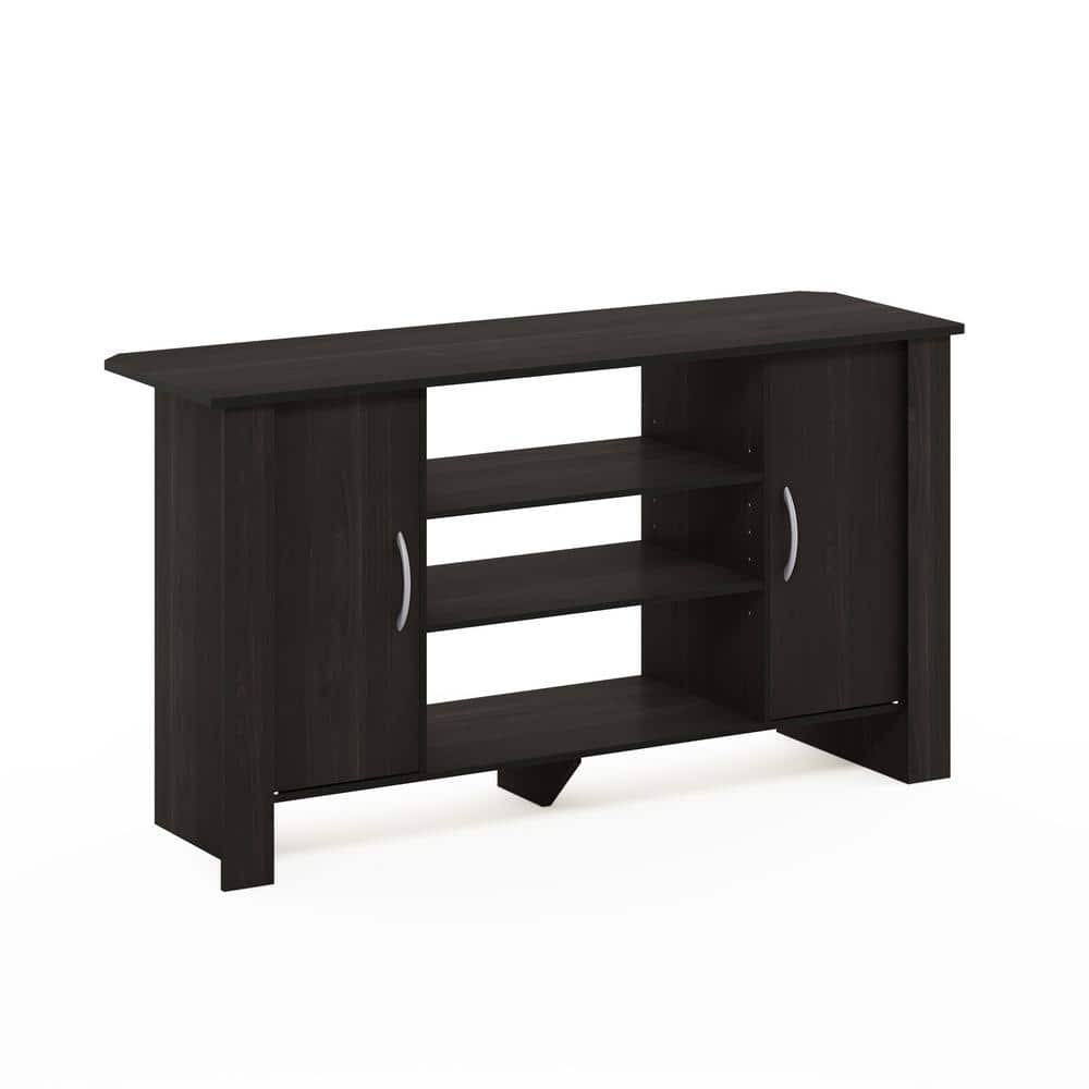 Espresso Theater-Inspired TV Stand with Concealed Storage