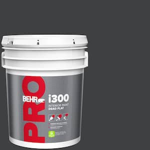 5 gal. #HDC-MD-04 Totally Black Dead Flat Interior Paint