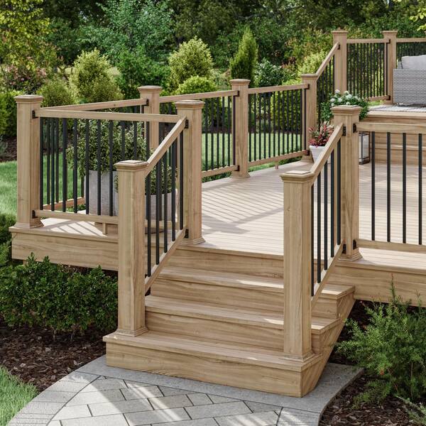 Deckorators 32 in. x .75 in. Satin Black Aluminum Square-Shaped Estate Baluster (100-Pack)