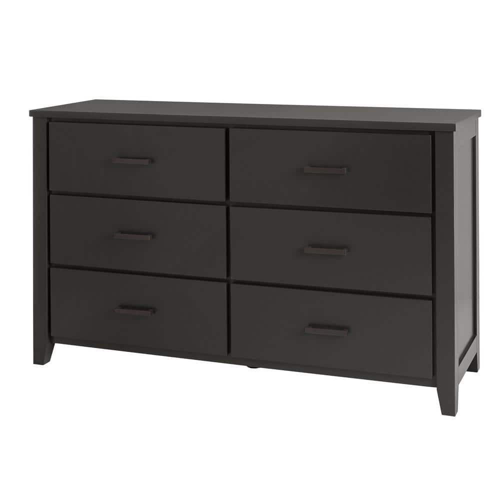 Buy Stafford Black 6Drawer Dresser (35 in. H 60 in. W x 18 in. D