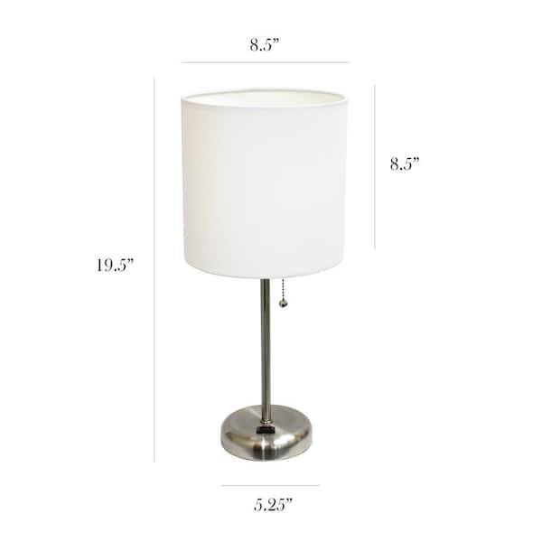 square stick with outlet table lamps