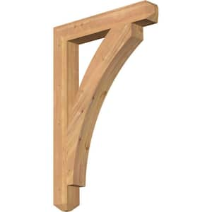 3.5 in. x 36 in. x 24 in. Western Red Cedar Thorton Craftsman Smooth Bracket