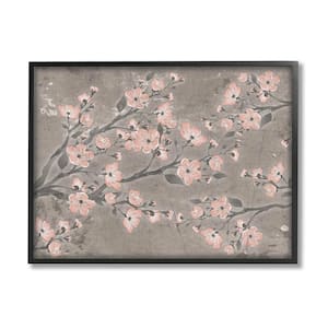 Cherry Blossom Pattern Composition Design by Diane Stimson Framed Nature Art Print 14 in. x 11 in.