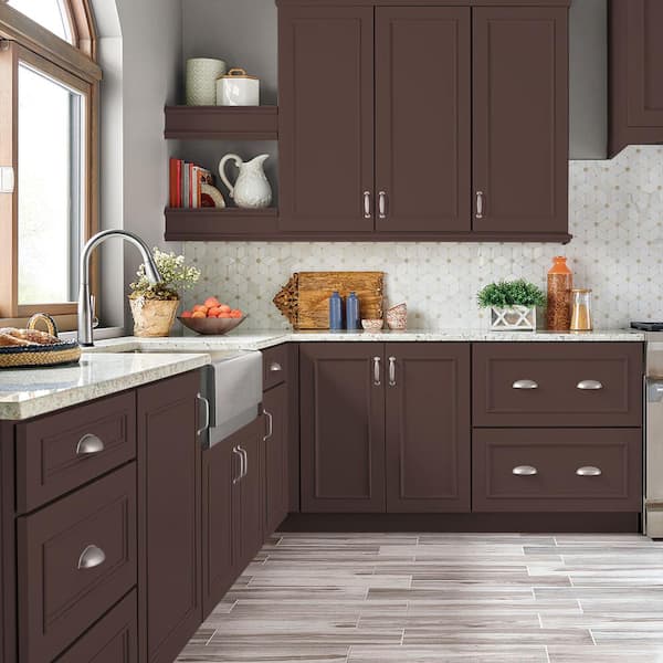 BEHR PREMIUM 1 qt. #710B-7 Rich Mahogany Satin Enamel Interior