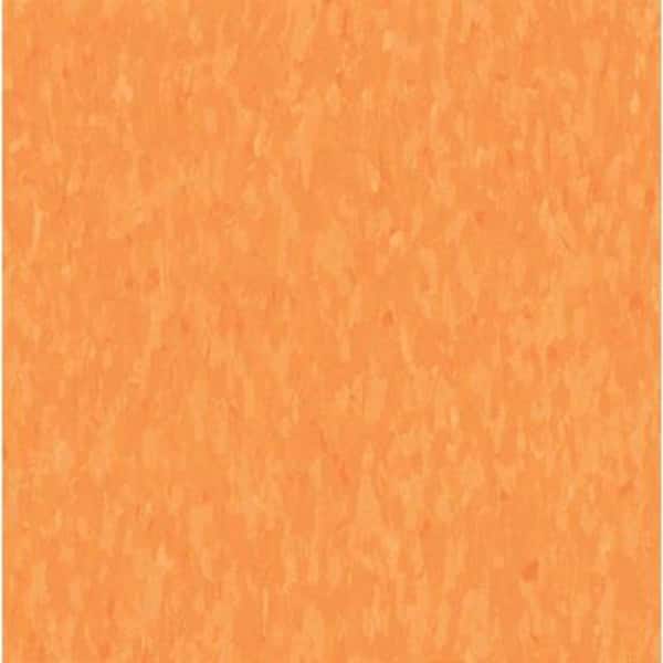 Armstrong Take Home Sample - Imperial Texture VCT Screamin Pumpkin Commercial Vinyl Tile - 6 in. x 6 in.