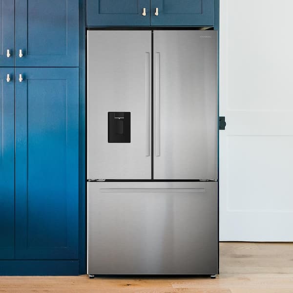 3-Door French Door Refrigerator with Ice and Water Dispenser (20.5