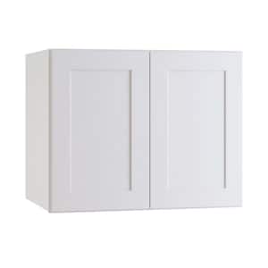 Newport Pacific White Plywood Shaker Assembled Deep Wall Kitchen Cabinet Soft Close 36 in W x 24 in D x 24 in H