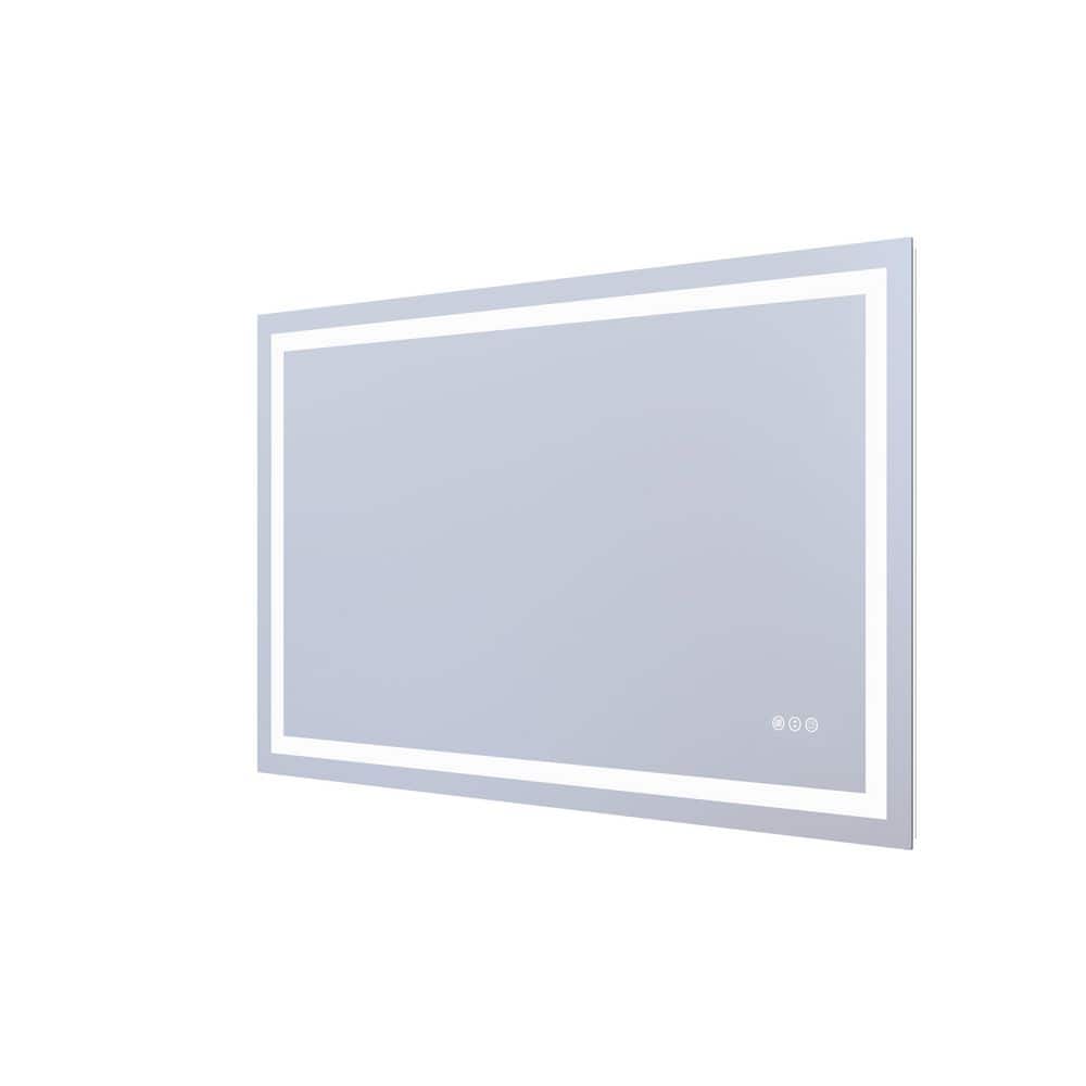 48 in. W x 30 in. H Rectangular Frameless Wall Bathroom Vanity Mirror with Backlit Front Light, Dimmable price history on PriceWatchPro