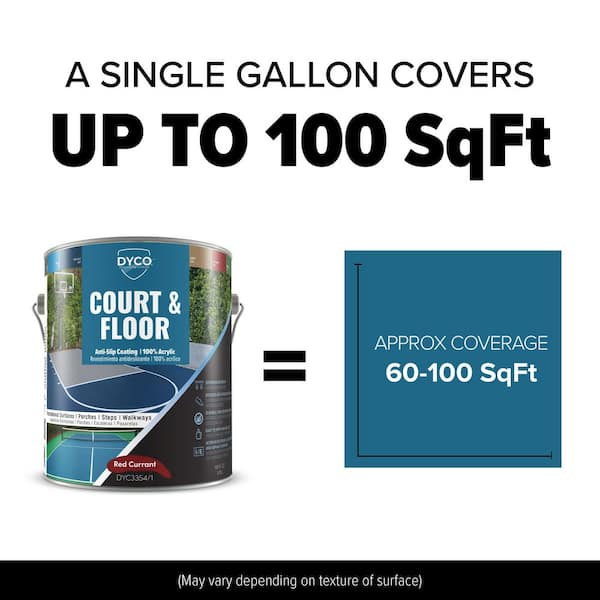 Dyco Court and Floor Anti-Slip Coating Paint for Pickleball and
