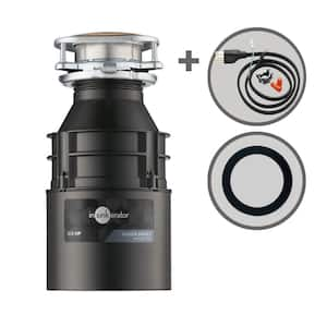 Badger 700, 3/4 HP Continuous Feed Kitchen Garbage Disposal with Power Cord and Putty-Free Sink Seal, Badger Series