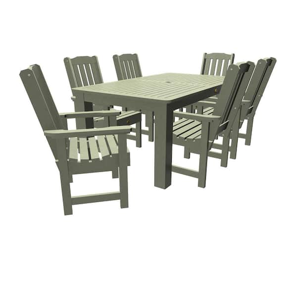 Highwood Springville 7-Pieces 42 in. to 72 in. Dining Set