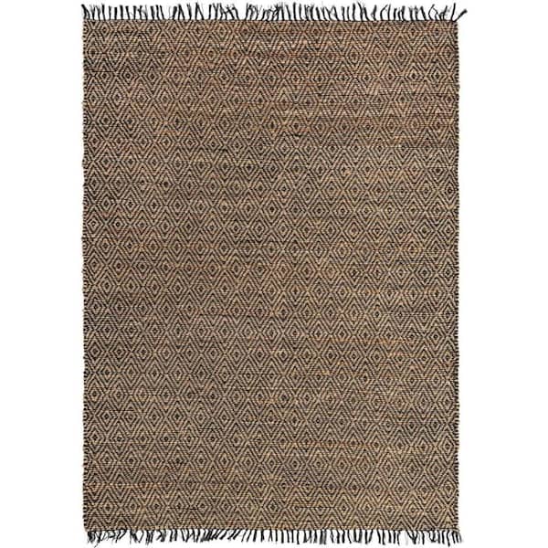 Chunky Jute Assam Black 7' 1 x 10' 0 Area Rug