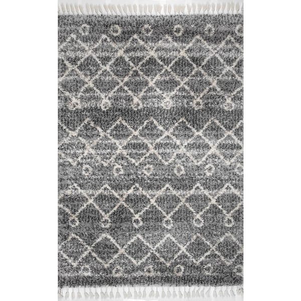 Home Decorators Collection Transitional Kristi Shag Doormat 3 ft. x 5 ft. Area Rug