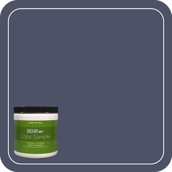 BEHR PREMIUM PLUS 8 oz. #610F-7 Mystical Shade Semi-Gloss Interior/Exterior Paint & Primer Color Sample